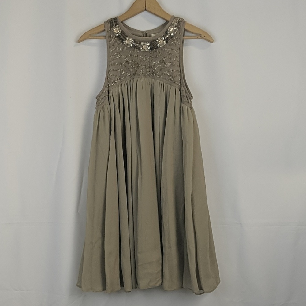 Moulinette Soeurs Anthropologie Beaded Dress Sz 6